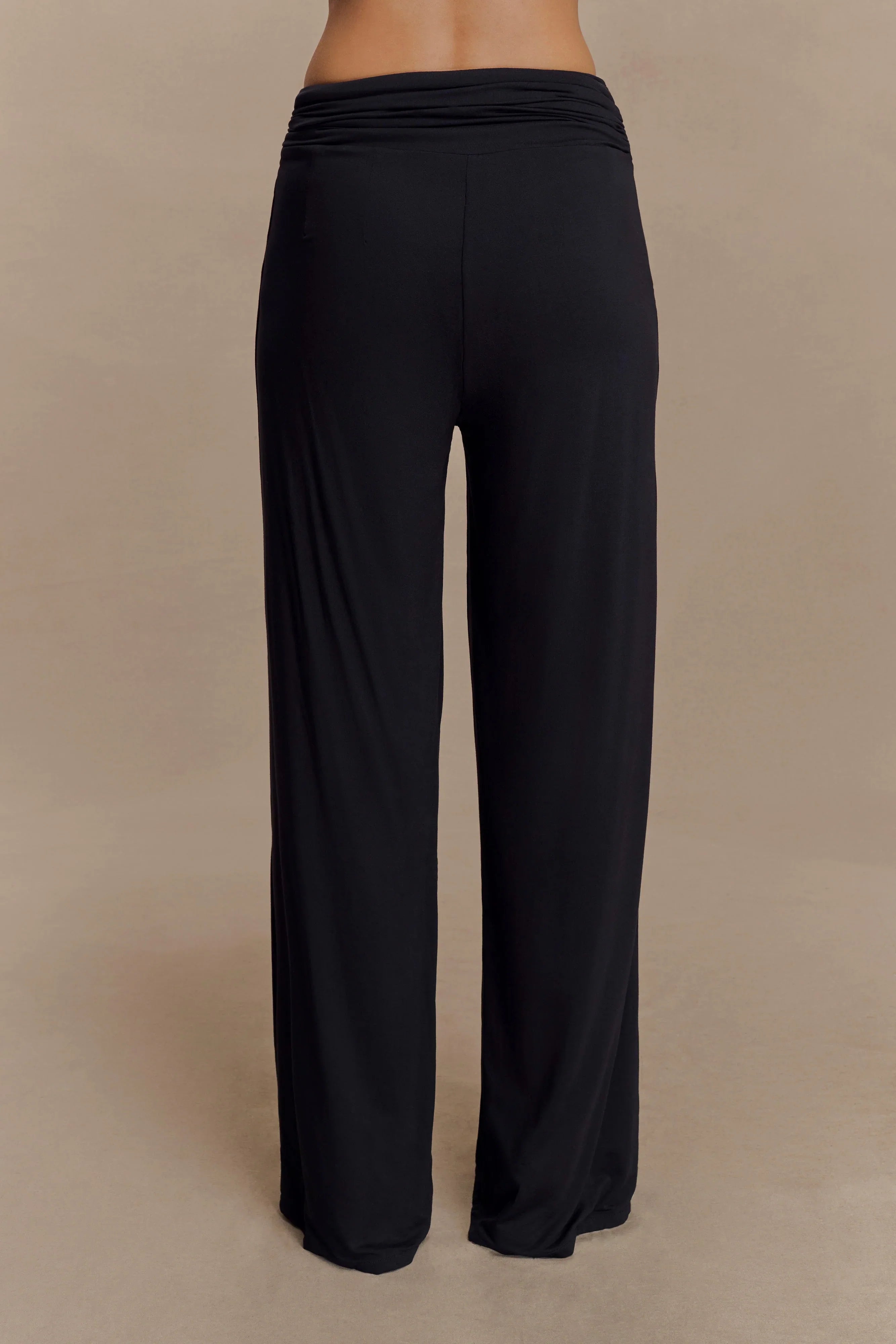 Ramona Modal Straight Leg Pant Black