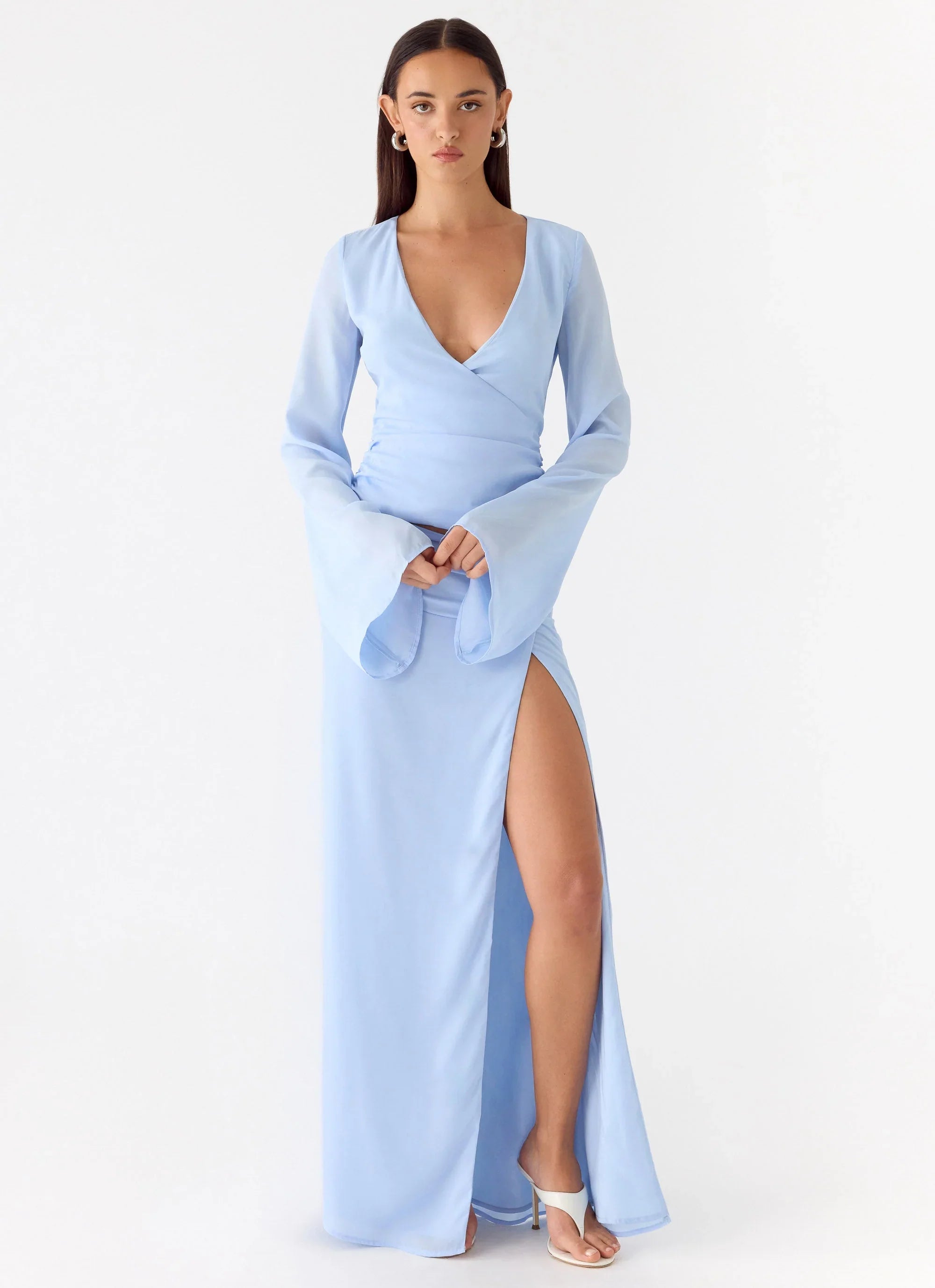 Remee Maxi Skirt Blue