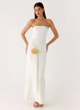 Party After Party Shell Maxi Dress White