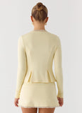 Get No Sleep Mini Skort Butter Yellow