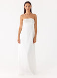 Miftie Beaded Sequin Maxi Dress White