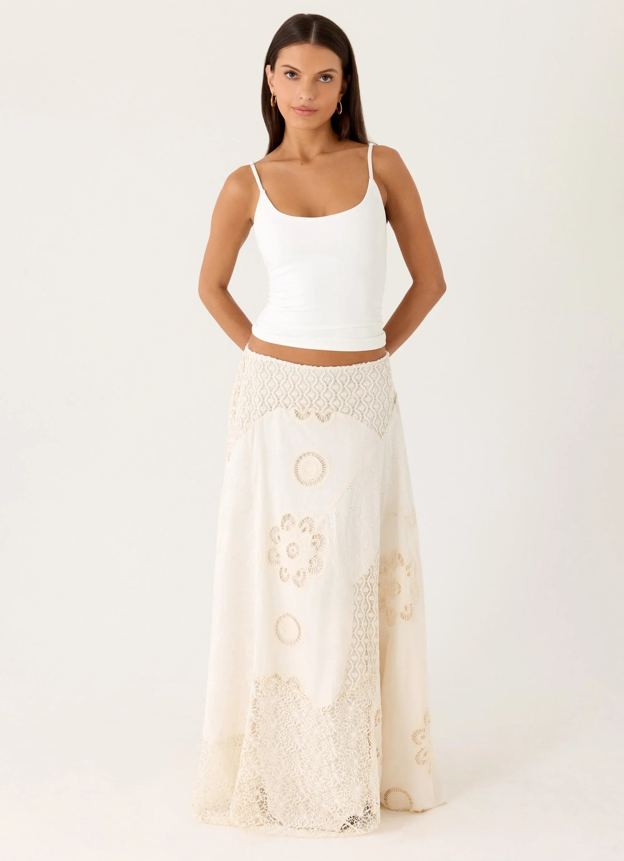 Marzia Maxi Skirt Ivory