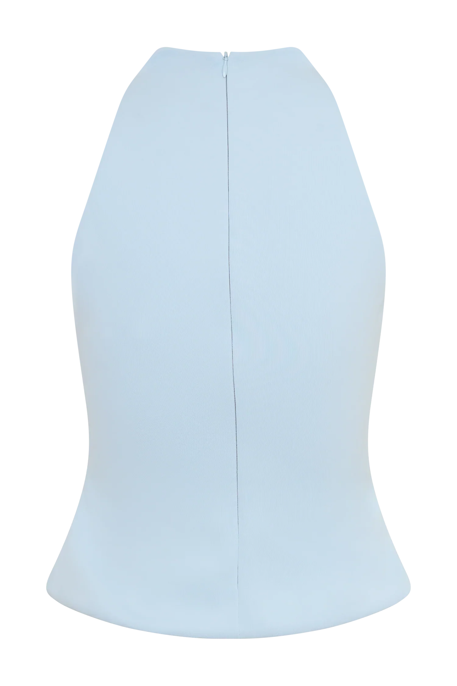 Portia Scuba Sleeveless Top Pale Blue