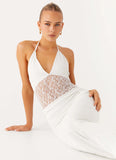 Enchant Lace Maxi Dress Ivory