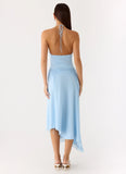 Becerra Chiffon Midi Dress Blue