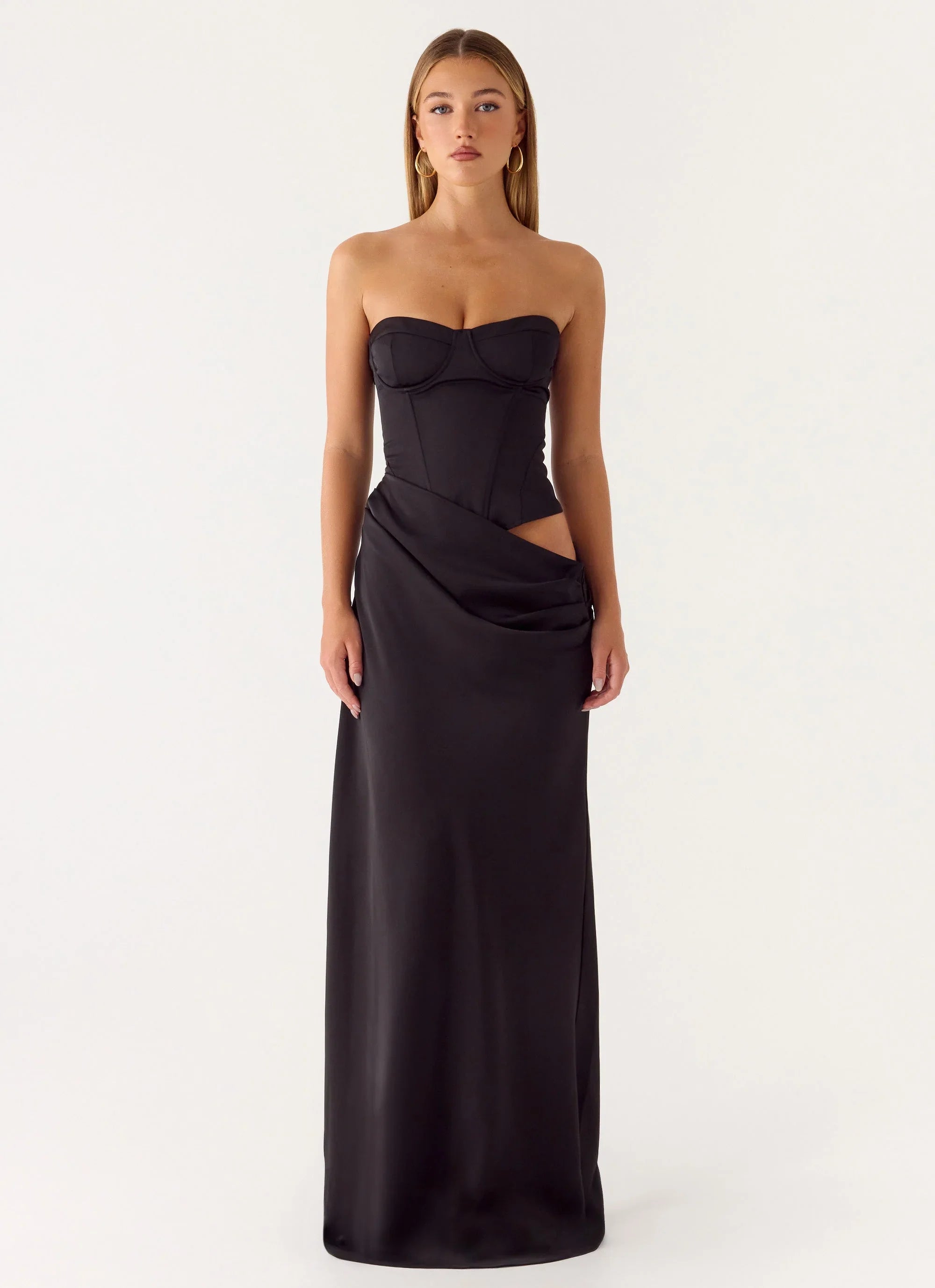 Emory Corset Maxi Dress Black