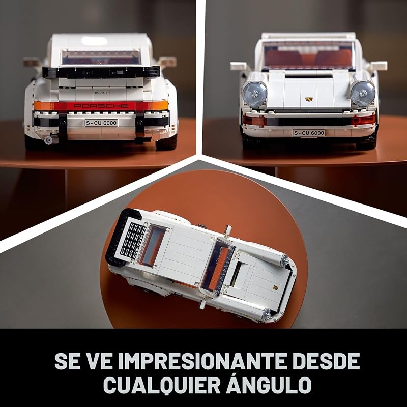 LEGO Icons Porsche 911 10295 Juego de construcción Turbo Targa coleccionable kit de modelo de coche de carreras Porsche 2 en 1 para adultos y adolescentes idea de regalo