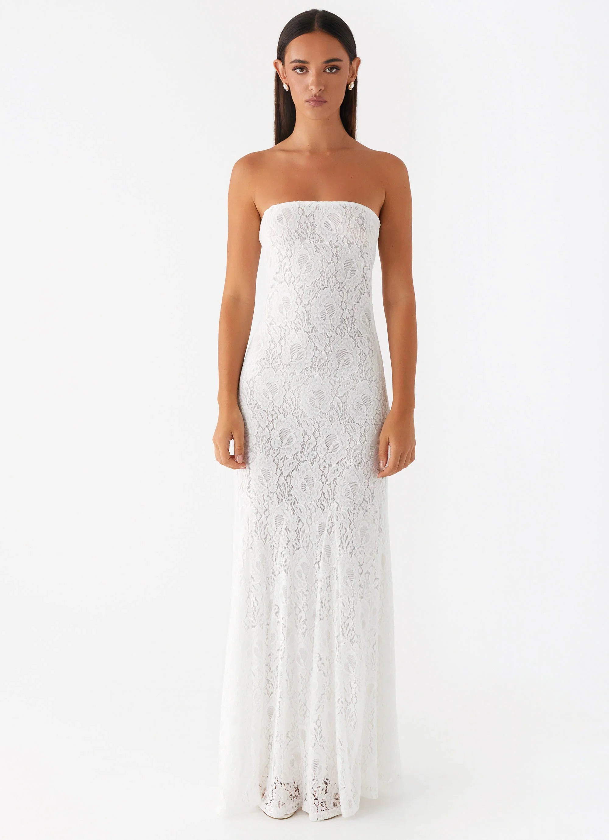 Lolita Lace Maxi Dress Ivory