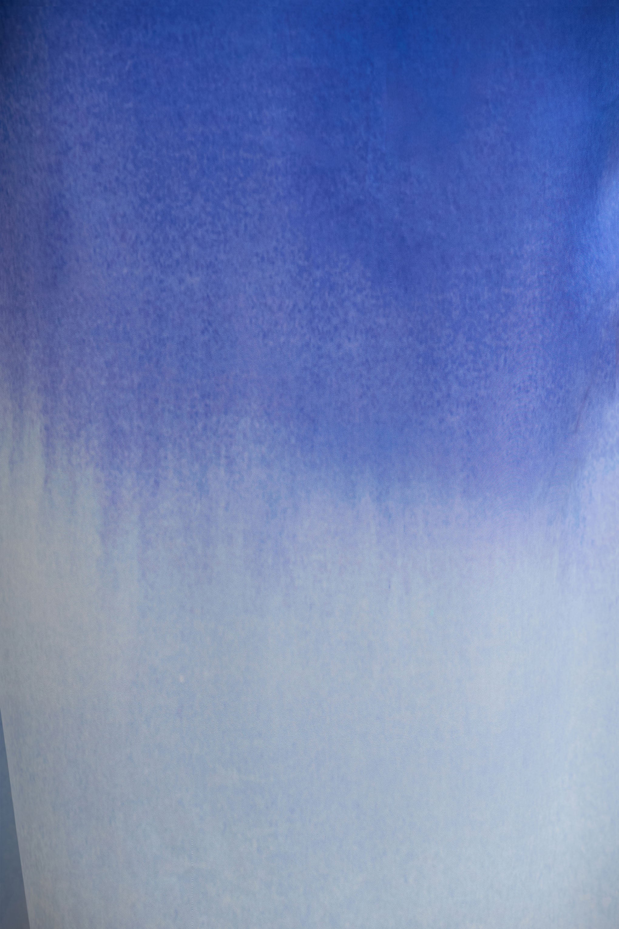 Serita Blue Ombre Satin Split Maxi Skirt