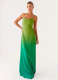Opposites Attract Maxi Dress Green Ombre