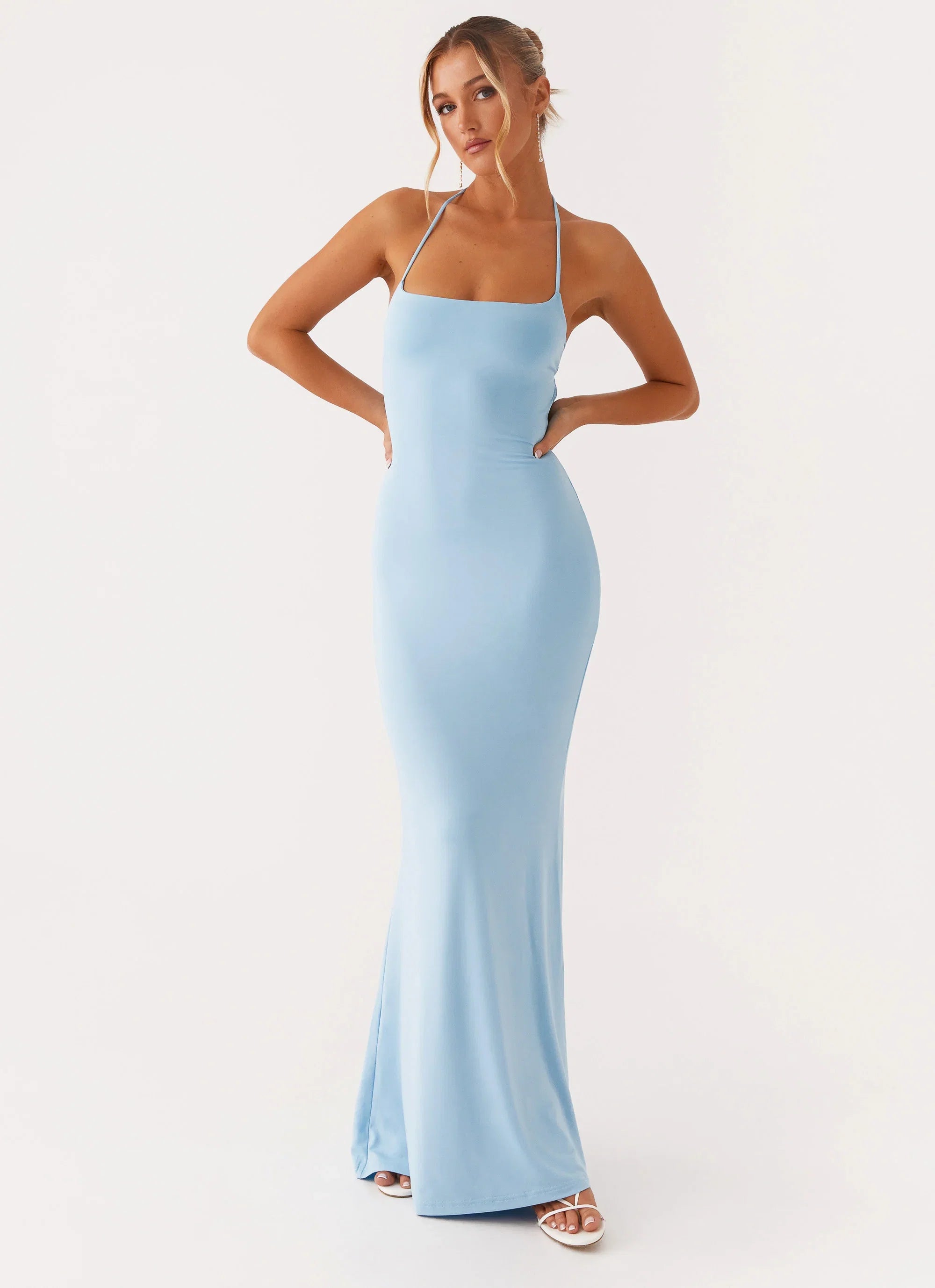 Talk About Us Maxi Dress Blue