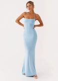 Talk About Us Maxi Dress Blue