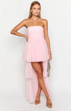 Avery Pink High Low Maxi Dress