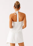 Switch Up Halter Mini Dress Ivory