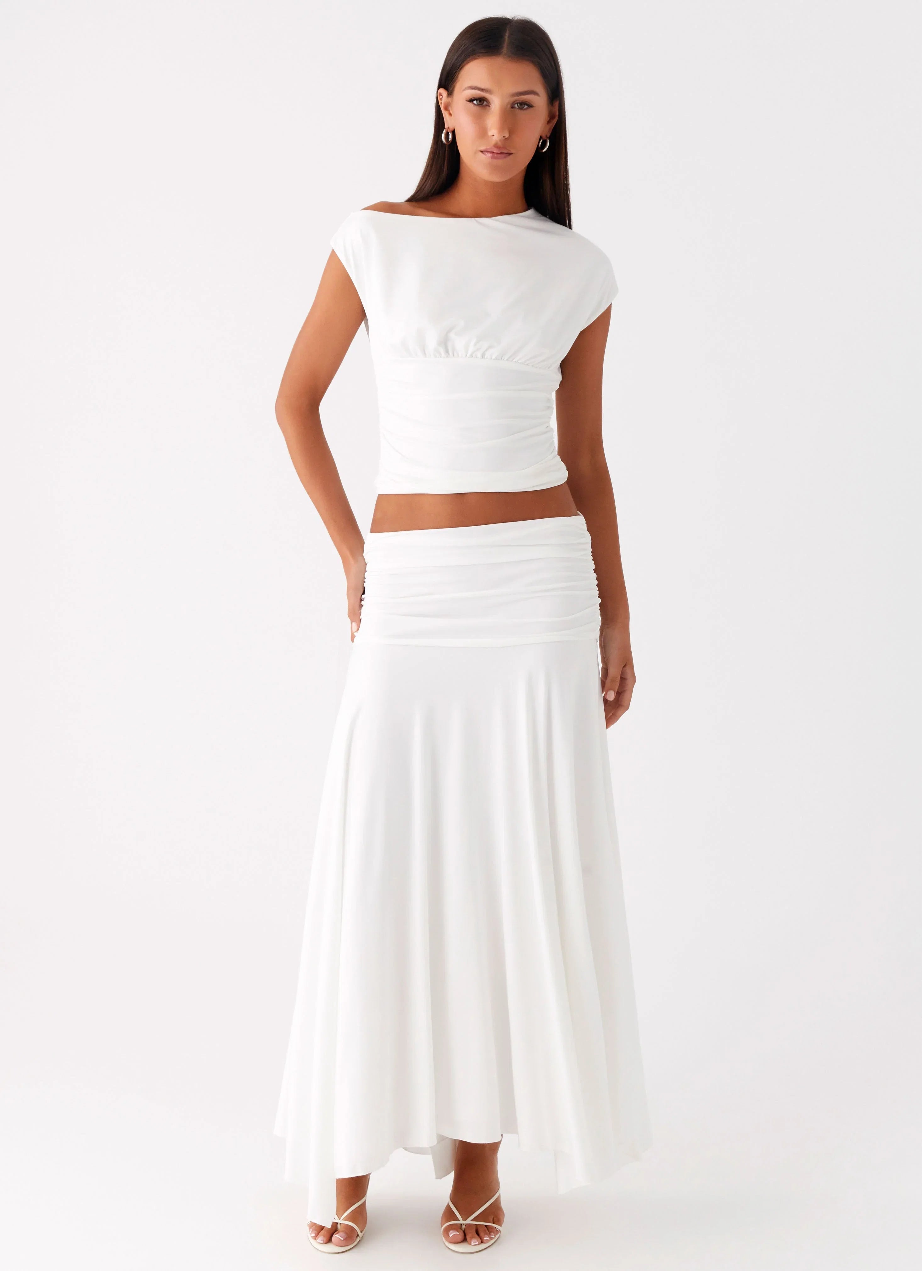 Liana Asymmetrical Top White