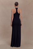 Ramona Modal Maxi Dress With Hardware Black