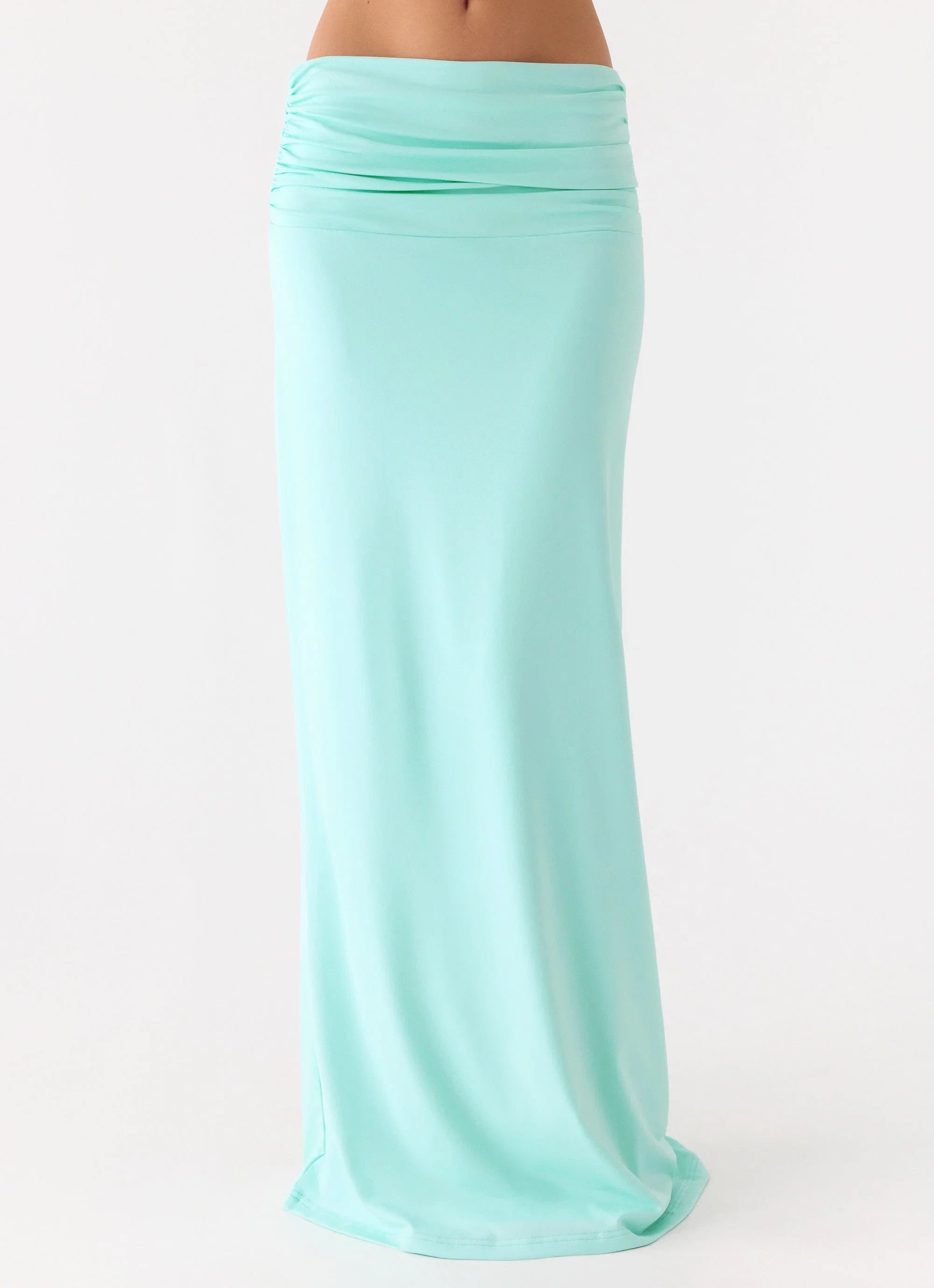 Elisabetta Maxi Skirt Aqua
