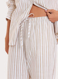 Stripe Wide Leg Trousers