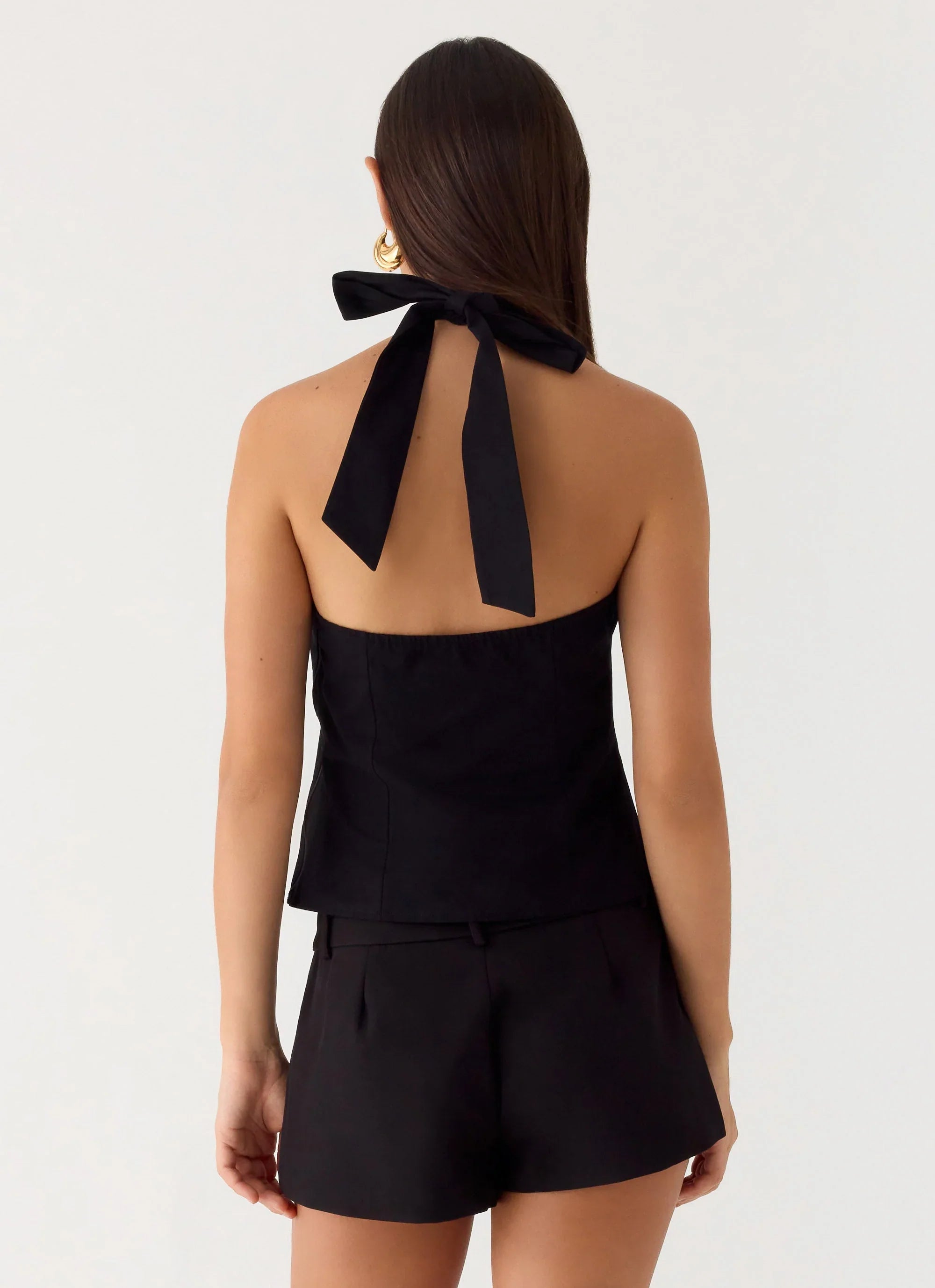 Odetta Halter Top Black