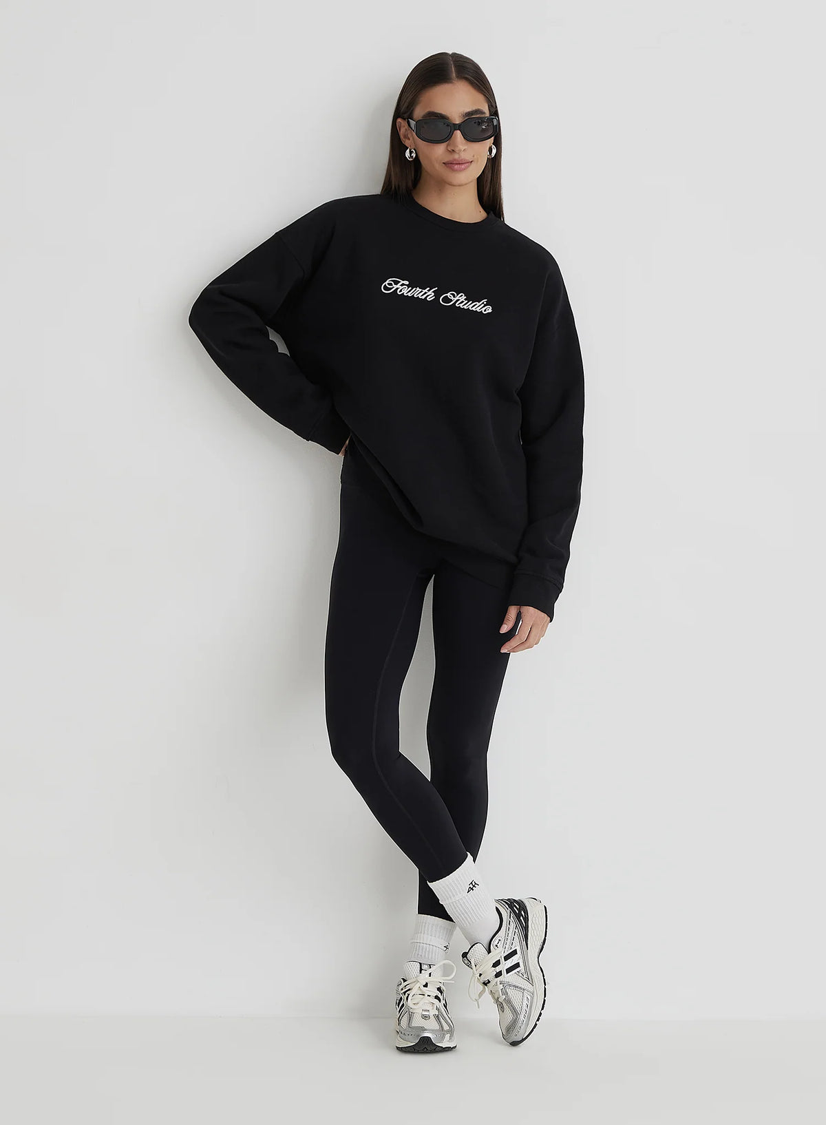 Washed Black Fourth Studio Oversized Sweatshirt