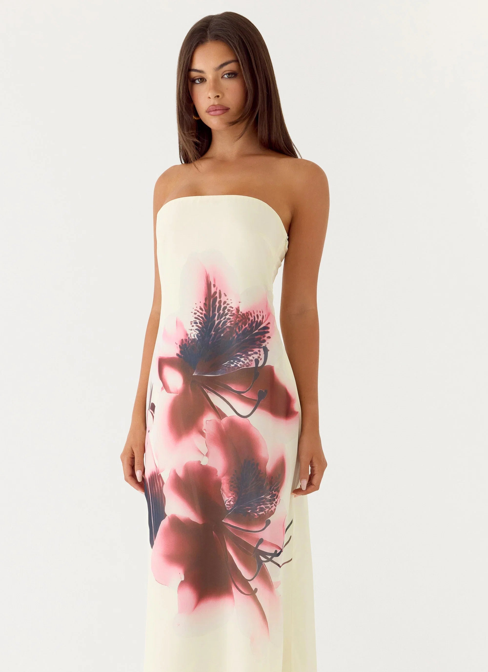 Lariettea Strapless Maxi Dress Velvet Bloom