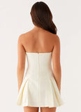 Victoria Strapless Mini Dress Butter