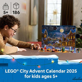 LEGO City Advent Calendar 2025 Kids Toy Holiday Countdown Playset W Santa Mrs Claus Minifigures for Boys Girls Ages 5 24 Buildable Surprises Gift Idea for Christmas 60475