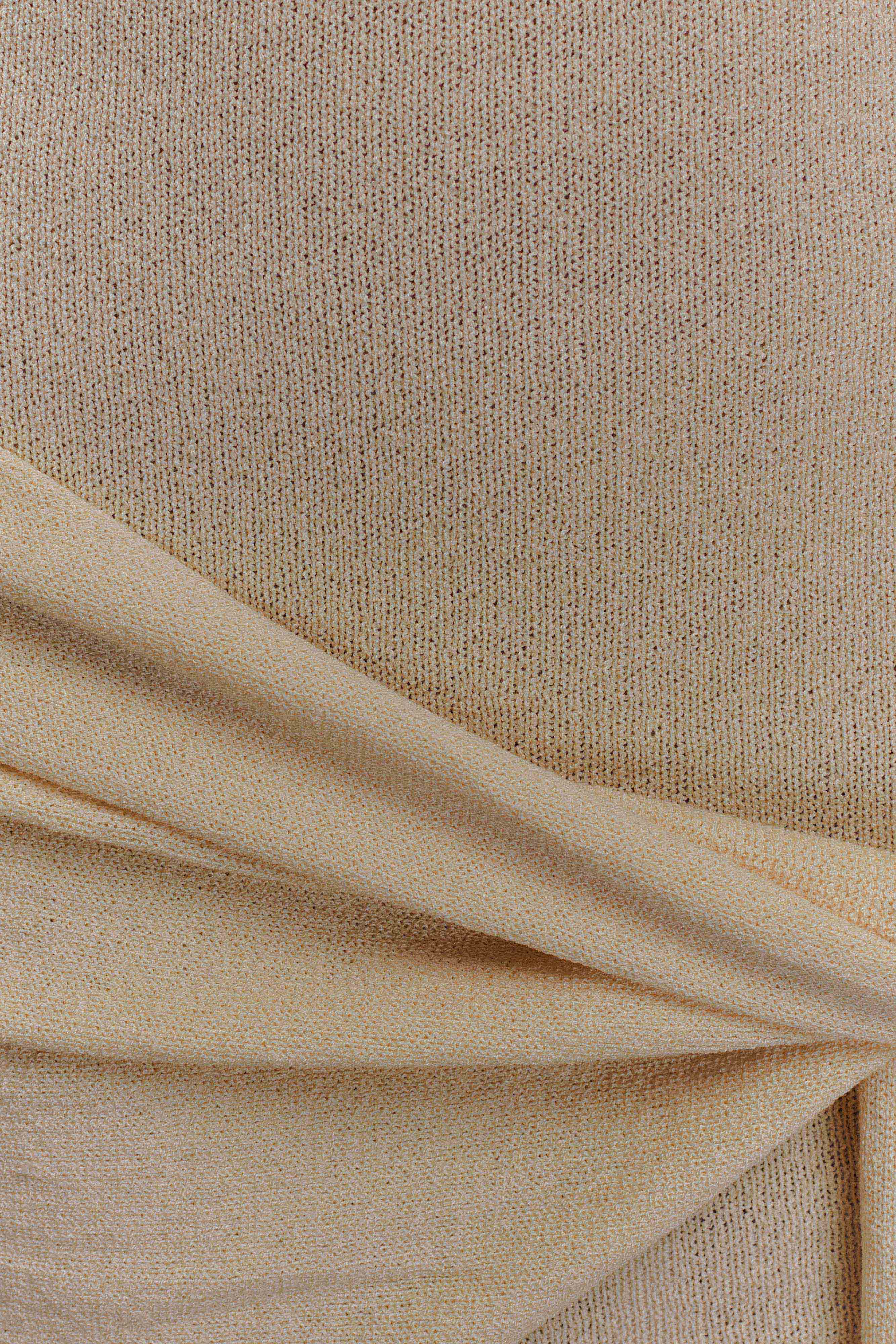 Taron Knit Mini Dress With Scarf Cream