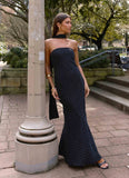 Under The Pagoda Maxi Dress Black Polkadot