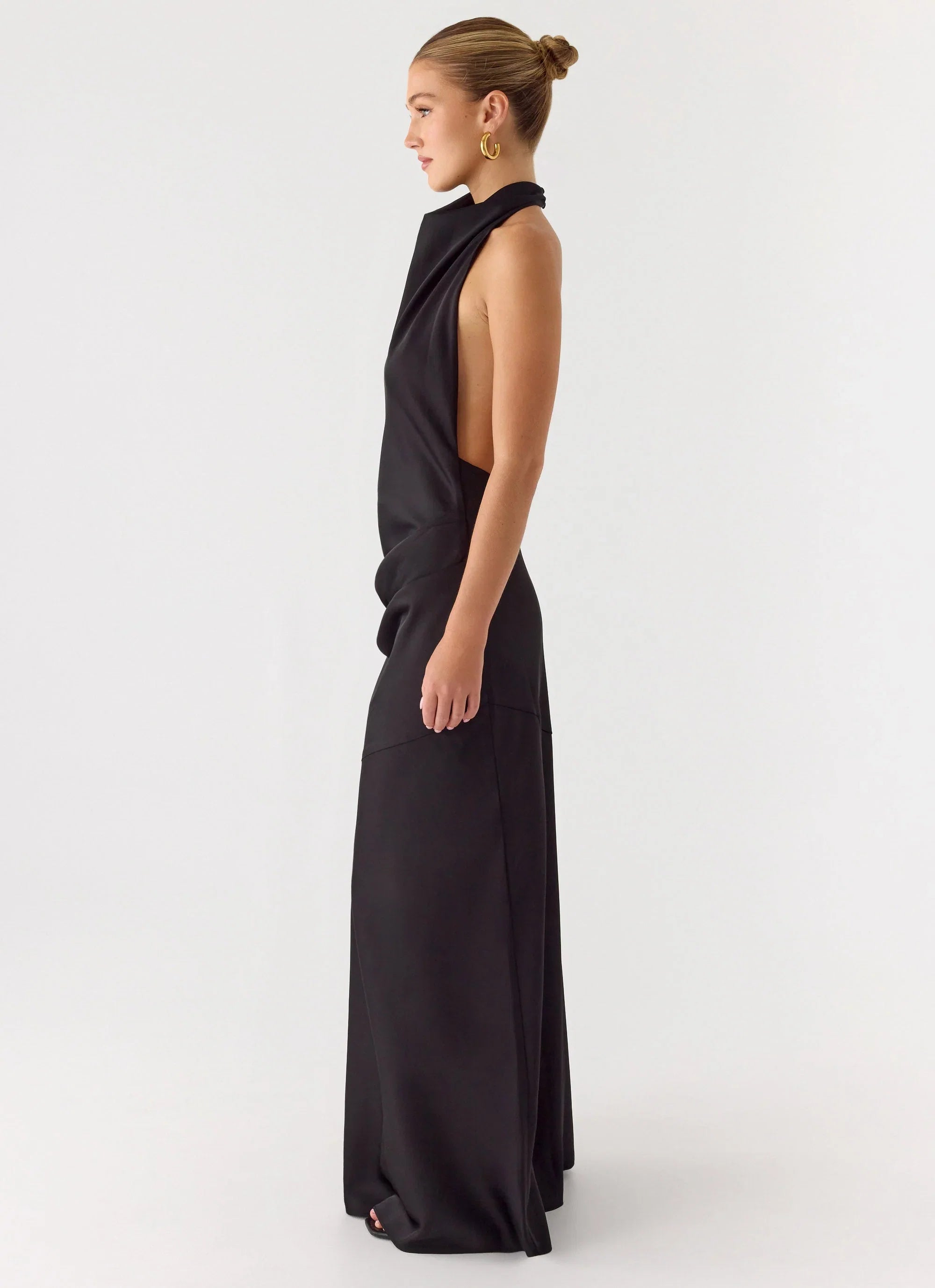 Back To Life Halter Maxi Dress Black