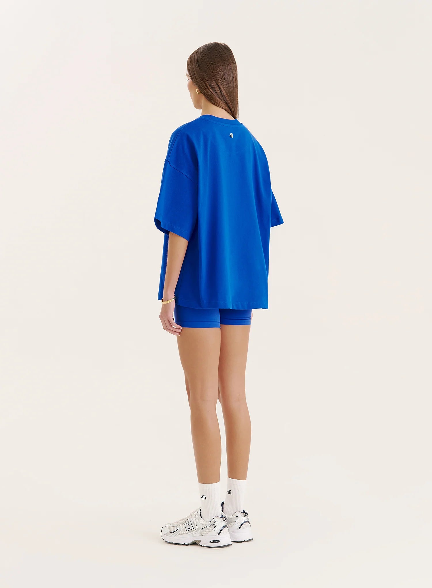 Blue Fourth Branded Oversized T Shirt
