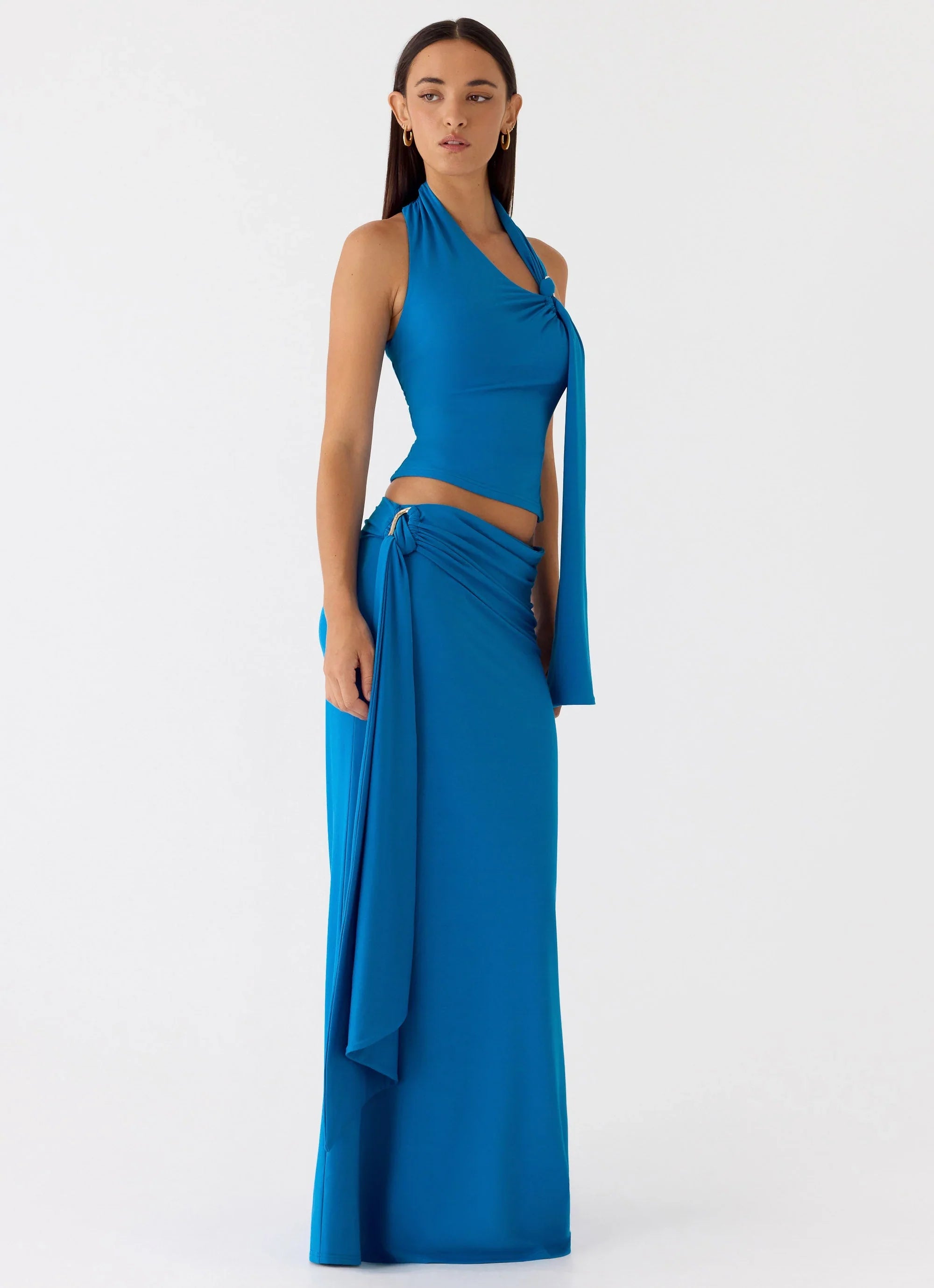 Demiase Maxi Skirt Royal Blue