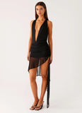 Heatwave Haze Mini Dress Black