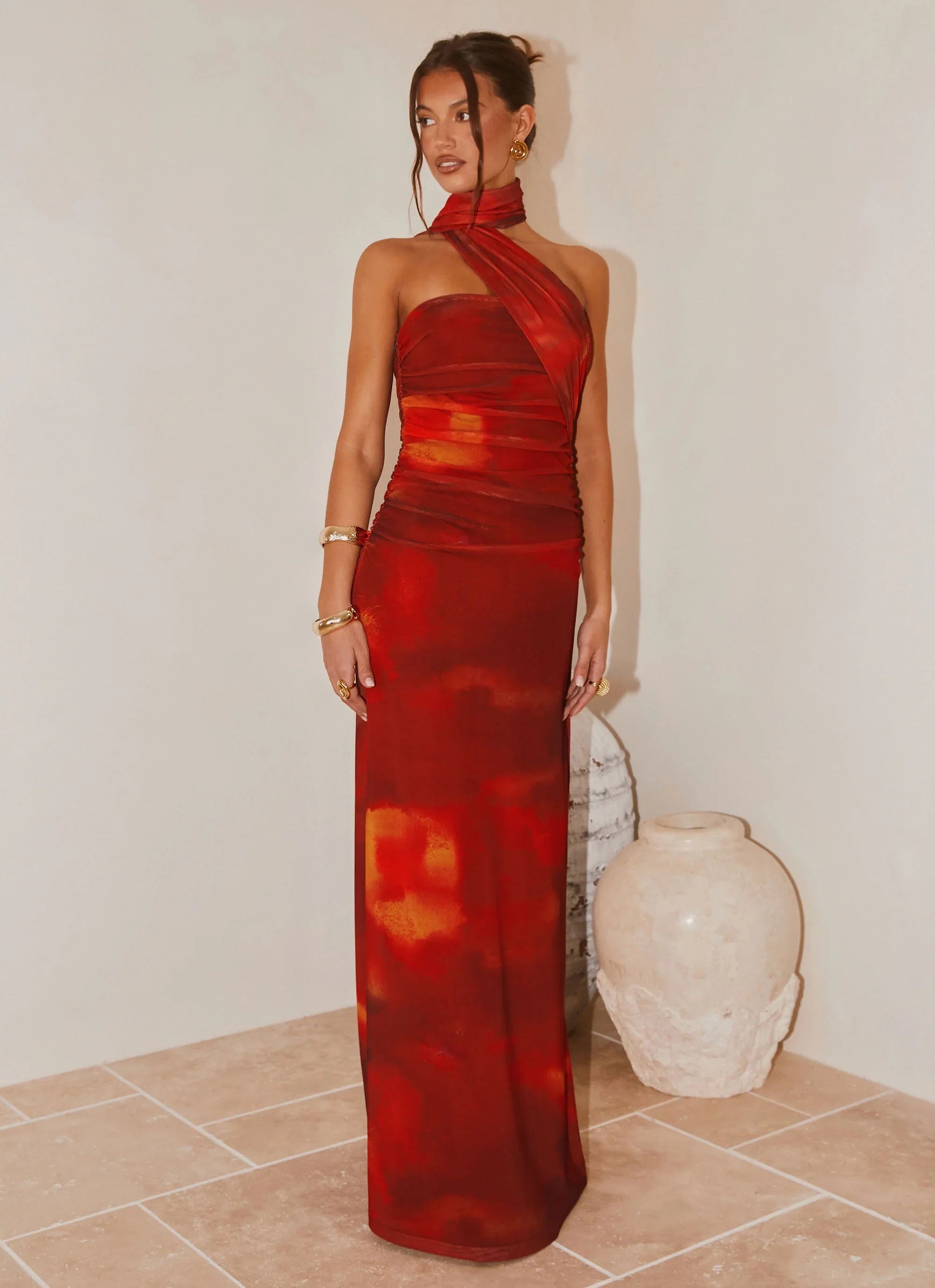 Songbird Maxi Dress Scarlet Blur
