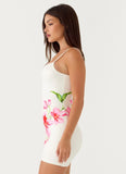 Zabrina Mini Dress Ivory Reef