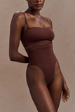 Saria High Waist Shapewear Briefs Espresso