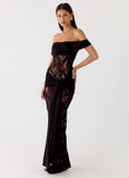 Gracie Twist Maxi Dress Black