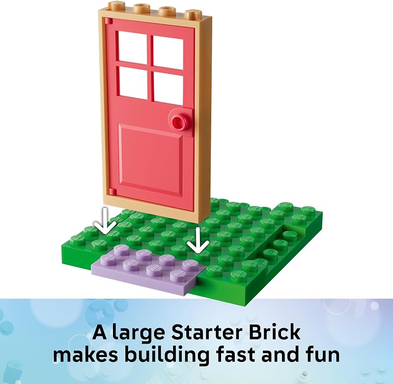 LEGO Gabbys Dollhouse Kitty Fairys Garden House 11212 Preschool Building Toys for Girls Boys Ages 4 W Starter Bricks Sturdy Build for Pretend Play 103 pieces Gift Idea