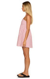 Anderson Red Stripe Strapless Mini Dress