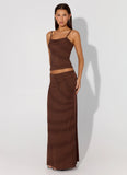 Sweet Sky Beaded Top Chocolate