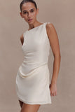 Bexley Draped Mini Dress Ivory