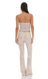 Flyaway Sequin Two Piece Set in Champagne