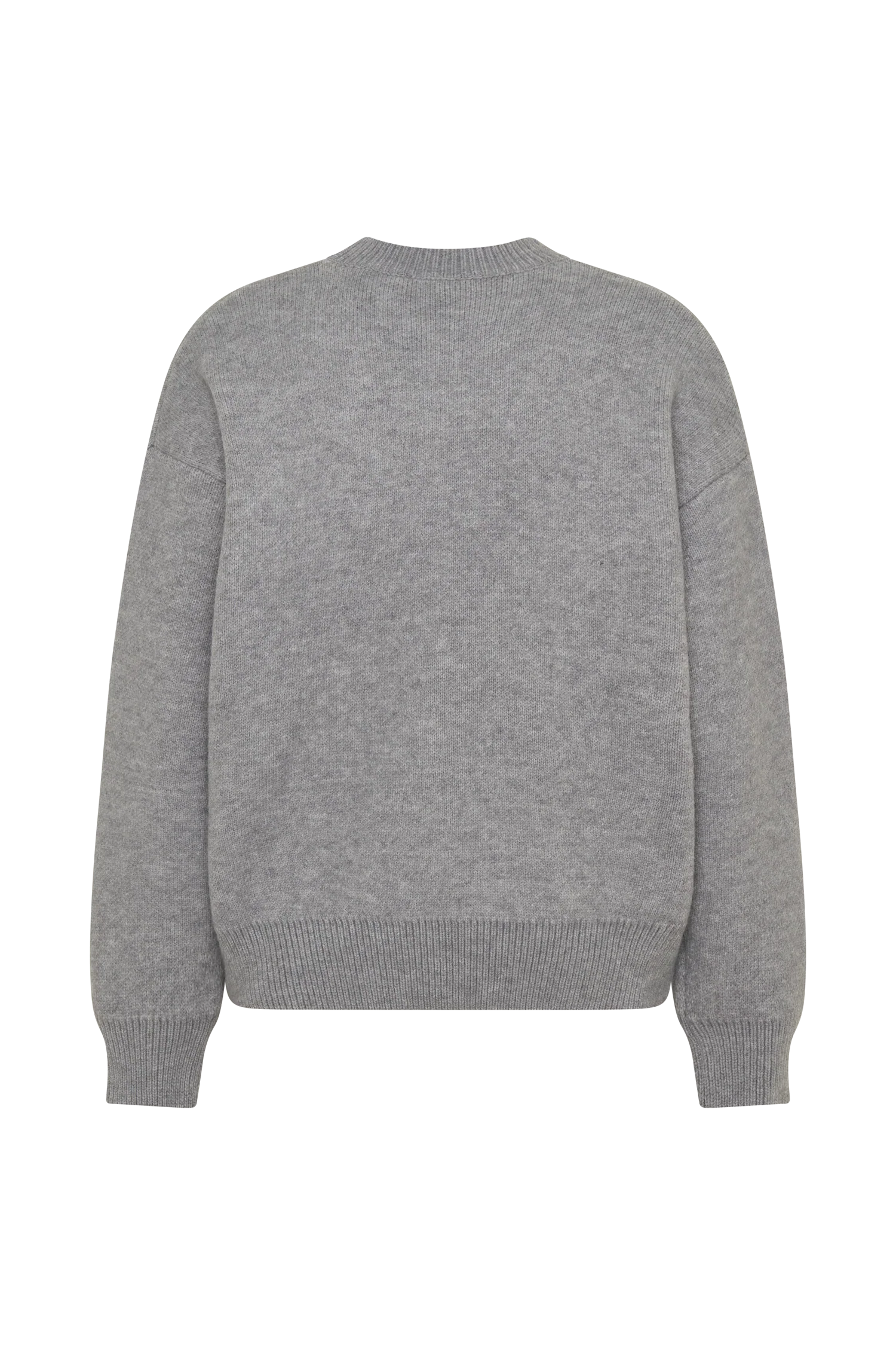 Lulu Oversized Knit Jumper Grey Marle