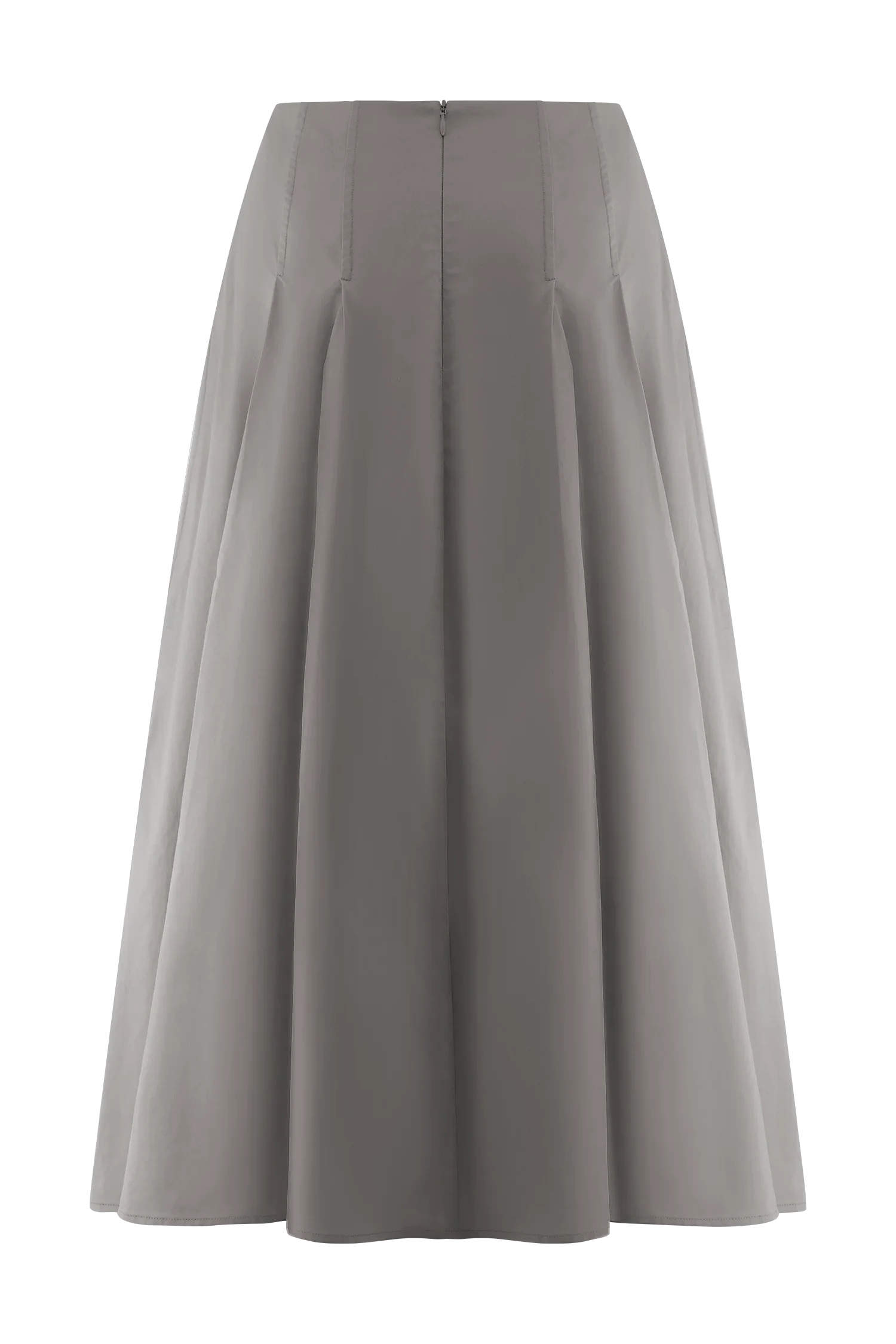 Mae A Line Midi Skirt Pebble Brown
