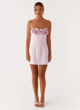 Patsie Strapless Mini Dress Pink