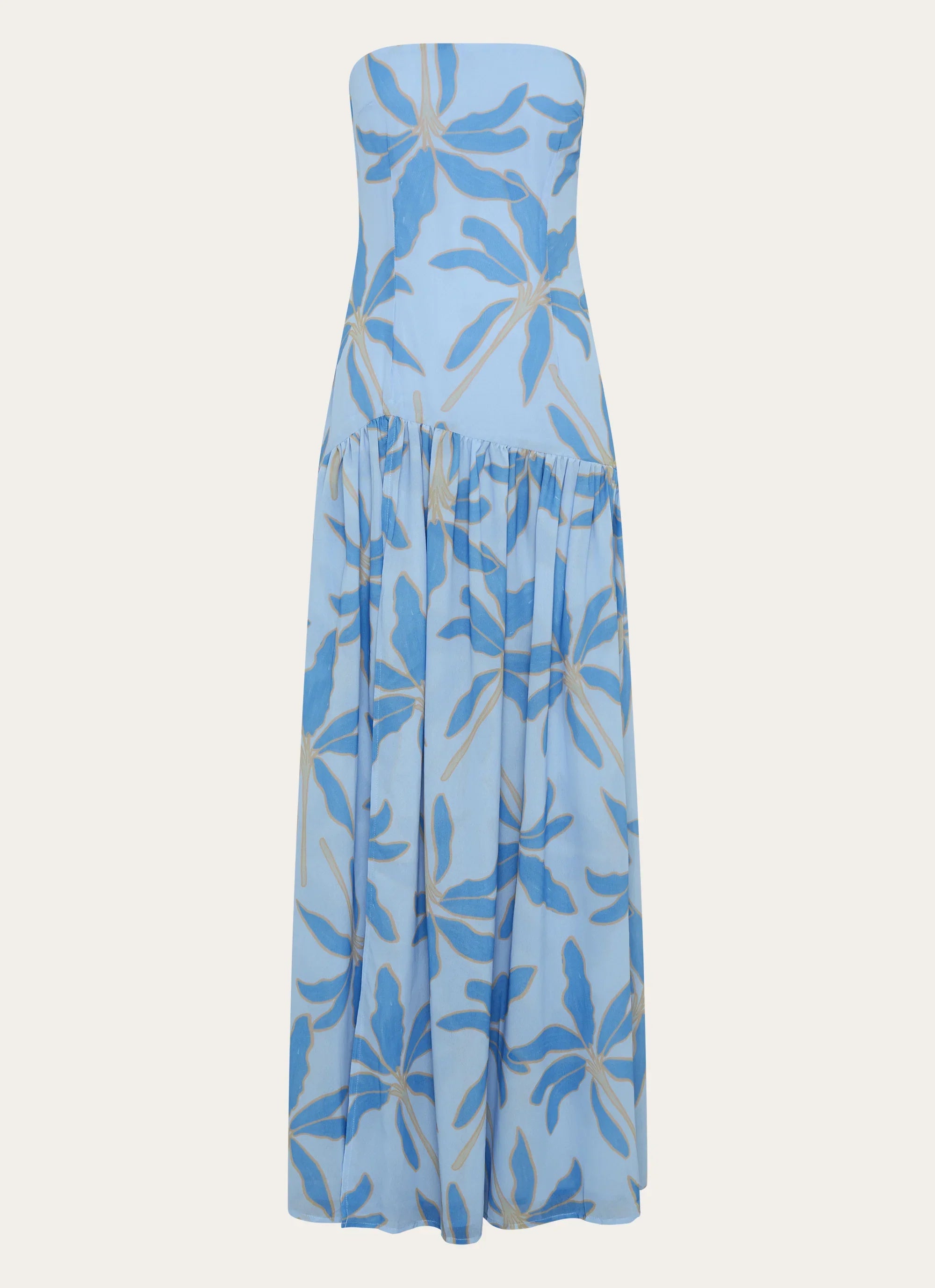 Eden Strapless Maxi Dress Opulent Blue