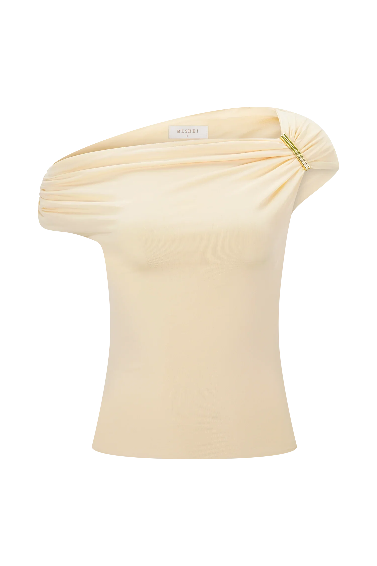 Kinsley Slinky Top With Hardware Pale Lemon