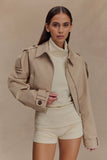 Birdie Fold Over Shorts Ivory