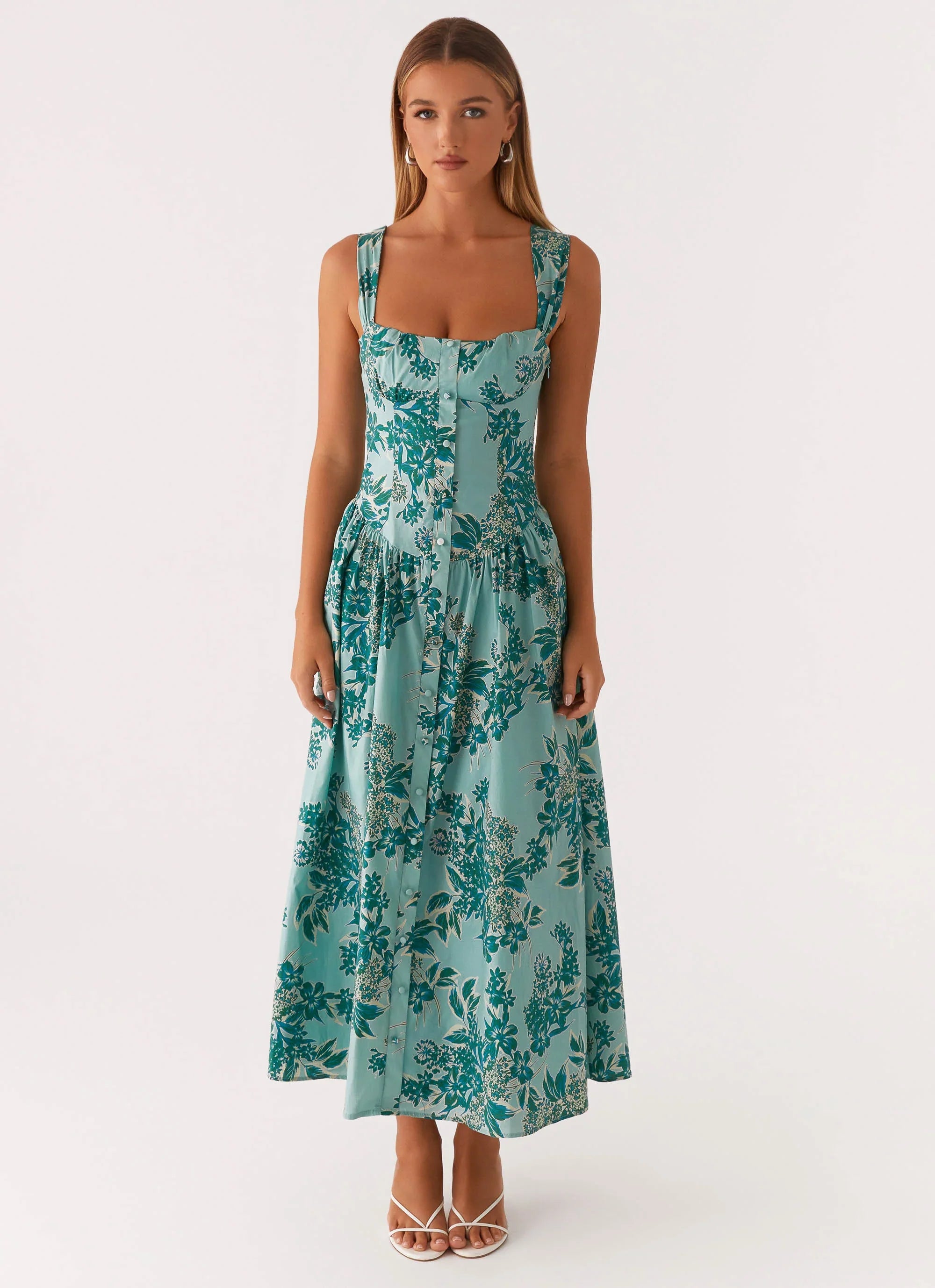Emmalina Midi Dress Cloud Nine Floral
