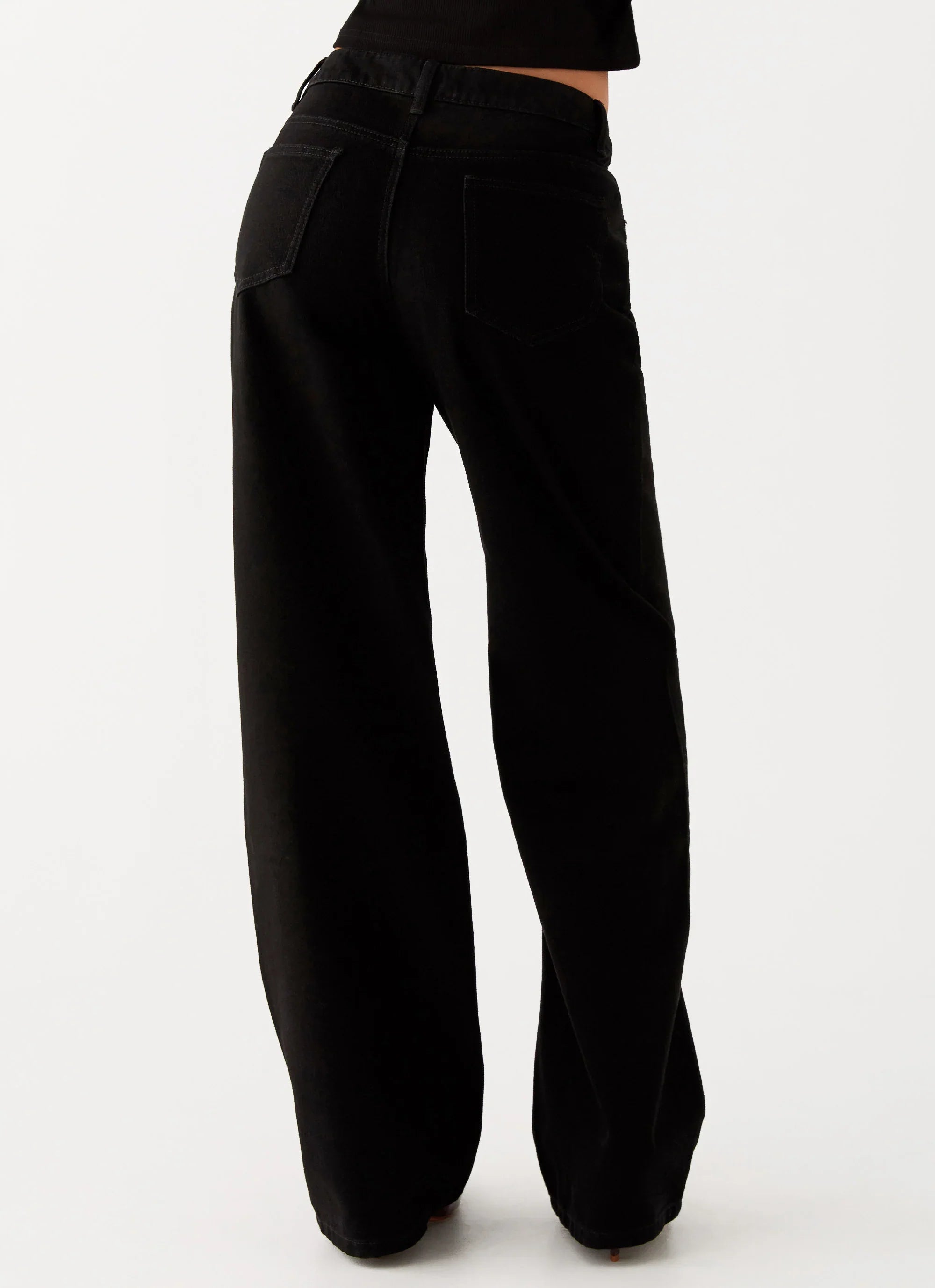 Keanna Low Rise Denim Jeans Black
